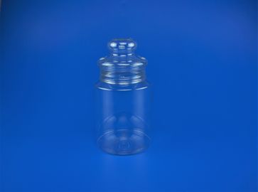 806Ml Plastic Airtight Storage Jars Round Shape Food Grade Material